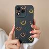 Phone Case For Huawei Honor X8 X6b 400 Lite X9c X7c X60 X5b X8c Fashionable Smiley Face Pattern Square Liquid Silicone Anti Slip Shell For Huawei Capa