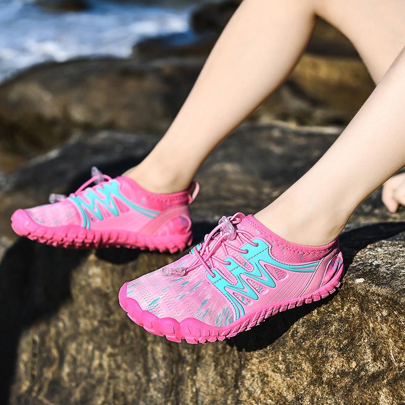 Breathable Children Wading Shoes Quick Drying Beach Water Sports Shoes Kids Non-slip Aqua Sneakers for Swimming Surfing Boating