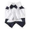 Pet Suit Bowtie Short Sleeve Cat Outfit Dog Wedding Suit Formal Shirt for Small Dogs
