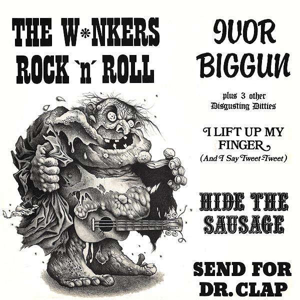 7inch Record IVOR BIGGUN - The W*nkers Rock 'N' Roll BOP5 Beggars Banquet 1979 UK Pop Used