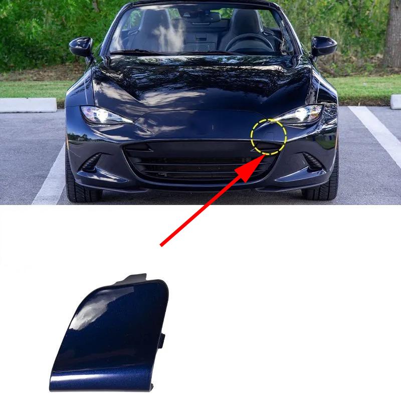 Auto Front Bumper Tow Hook Cap Towing Eye Cover for Mazda MX-5 Miata MX5 2016 2017