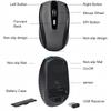 Mouse Wireless 2.4G Mouse da Gioco Regolabile 1600DPI Ottico Mouse da Ufficio Mouse Ergonomico per Notebook PC MacBook