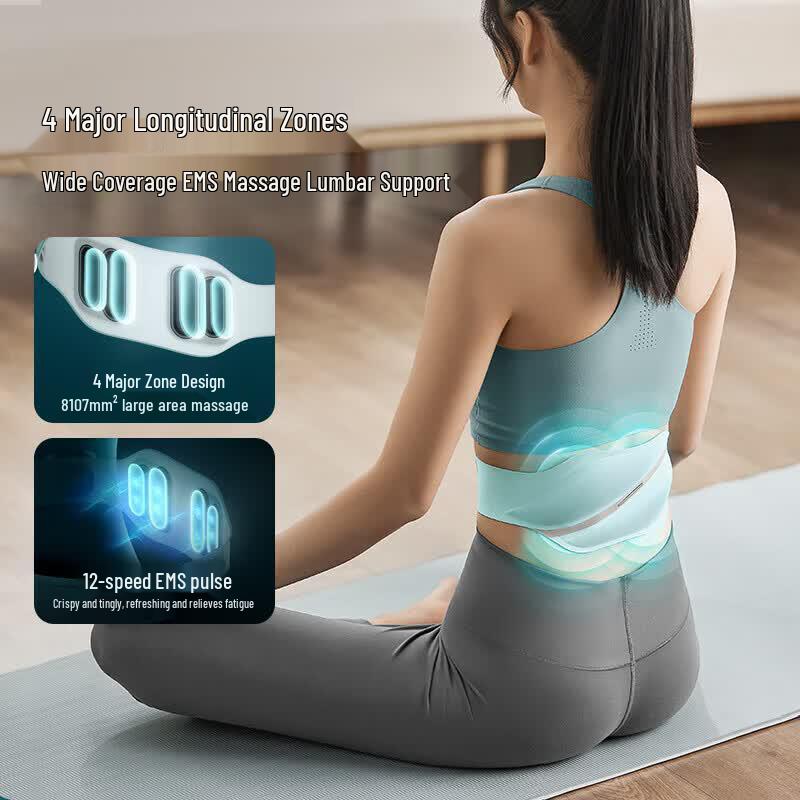 Philips EMS Pulse Waist Massager with Heat and 4-Zone Pulse CN Plug (adapter Included)