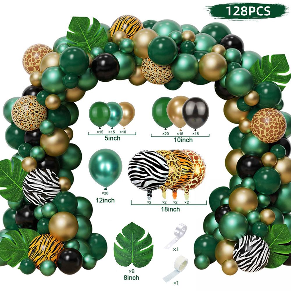 Black Gold Sequins Latex Balloon Chain Set Birthday Party Decoration Balloon Wedding Package