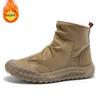 Winter Velvet High-top Martin Boots Men's Cargo Shoes Trend Versatile Thickened Warm Cotton Shoes Anti-slip Labor Protection Shoes Men