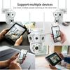 Dual Lens 6MP WiFi Security Camera, PTZ Wireless Home Security Camera,2.4/5GHz Wireless Camera, Video Surveillance for Home CCTV Security (NO Plug)