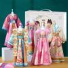 Multicolor DIY Hanfu Clothes Toy with 5 Models Doll Hanfu Clothes Creative Doll Clothes Kit  Gift
