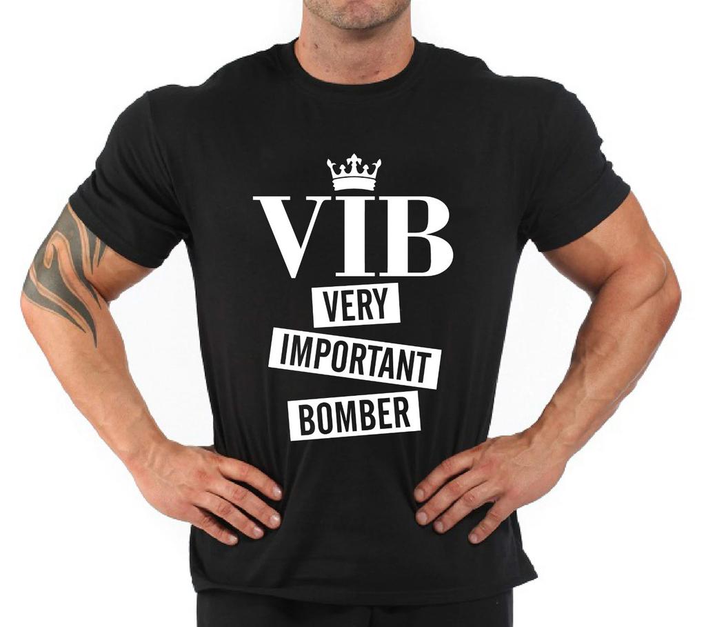 Fruit of the Loom VIB Very Important Bomber Graphic T-Shirt Crewneck