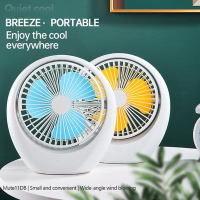Neuer Mini-Ventilator, wiederaufladbar, USB, für Zuhause, Camping, Auto, einstellbar, tragbar, großer Akku, leiser Schreibtisch, Handkühler, Sommer, Fantech