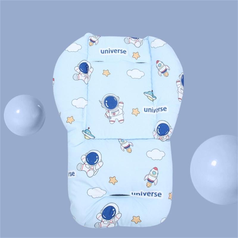 Baby Kinderwagen Kissen Sitzauflage mit Cartoonmuster Weiches Kissen Bequeme Baby Sitzauflage Atmungsaktive Baby Kinderwagenauflage