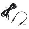 3.5mm Audio Cable Male To Male 2.5mm Stereo Headset Headphone Gold Plated Jack Connector Wire Cord Plug Black Cable