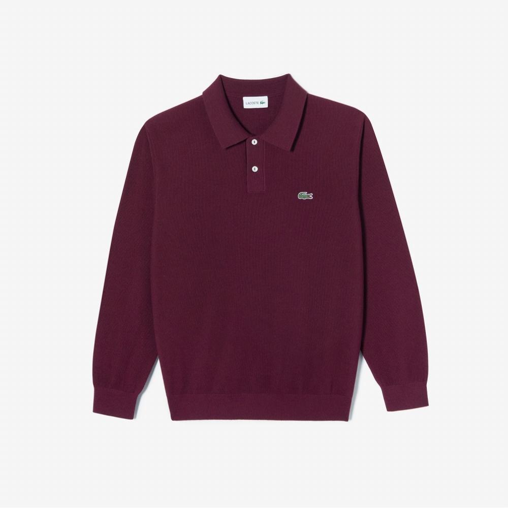 

LACOSTE Мужской свитер с длинными рукавами и текстурой пике AH671E 53N 476