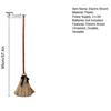 Dynamic Witch Broomstick Electric Broom Toy, with Touch Activated Swinging Prop, Retro Movie Style Straw Broom, for Halloween Party Courtyard Display