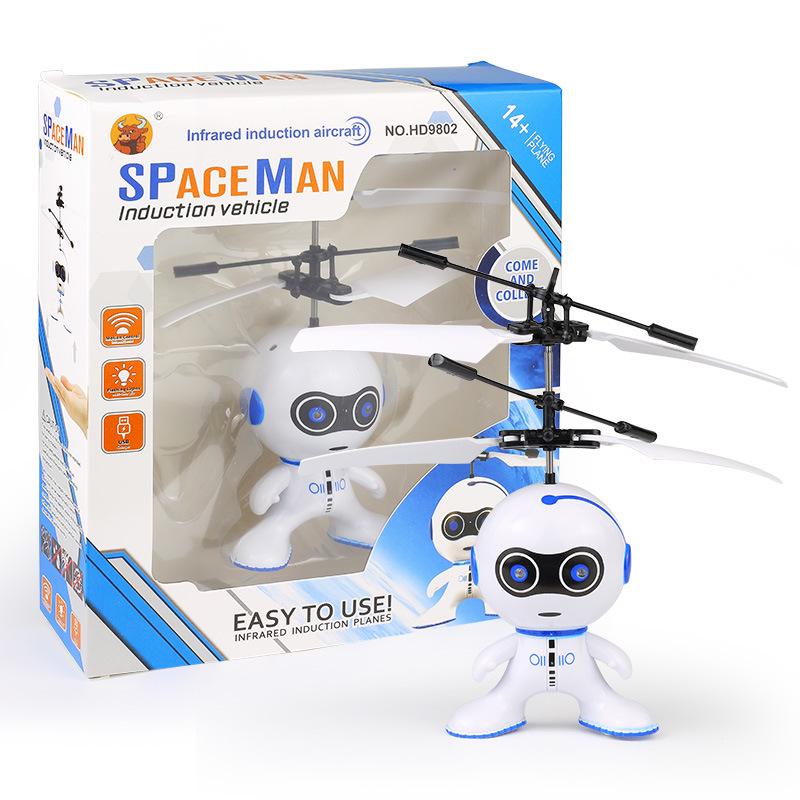 Induction Hover Helicopter Toy - Remote Control, Drop-Resistant, Indoor Airplane for Kids