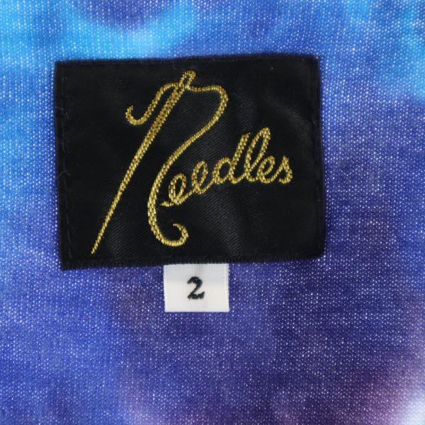 Needles Made In Japan Tie-dye Asymmetrical Short Sleeve Asymmetry T-shirt Women Used