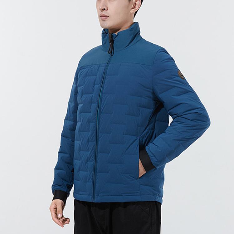 Timberland Kurtka puchowa męska casual o luźnym kroju w jednolitym kolorze, odzież wierzchnia niebieska A2G9P-BZ4