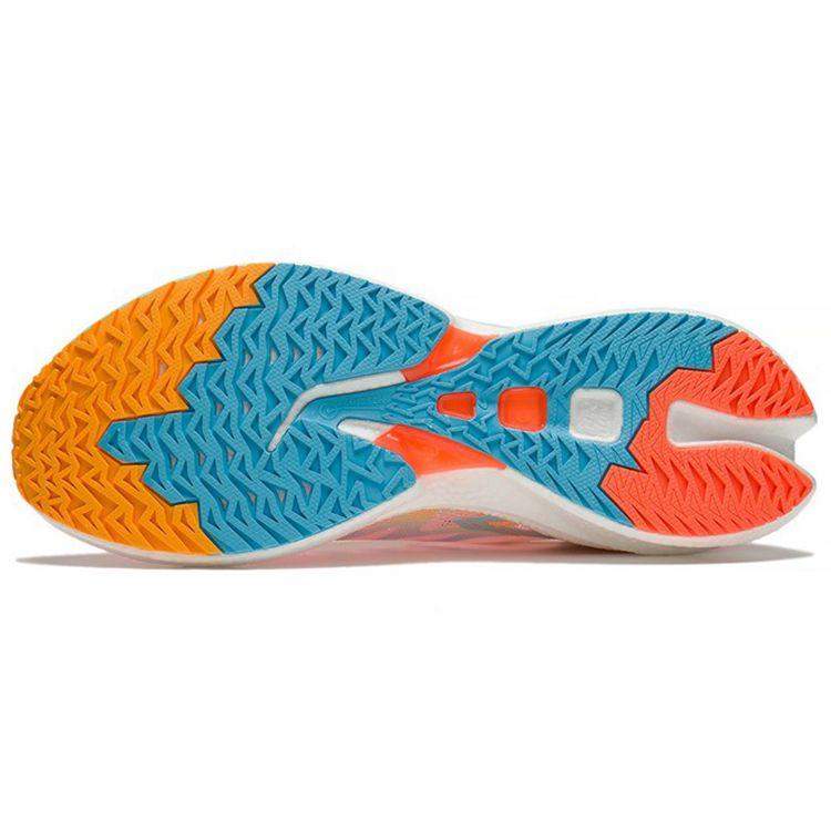 Li Ning Fei Dian Discovery Shock Absorbing Non-Slip Wear-Resistant Low-Top Running Shoes Men Running Shoes White Pink Blue ARMS007-7