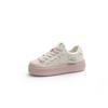 Shell head little white shoes women's spring and summer new leather breathable comfortable casual shoes thick sole heightening lace-up board shoes