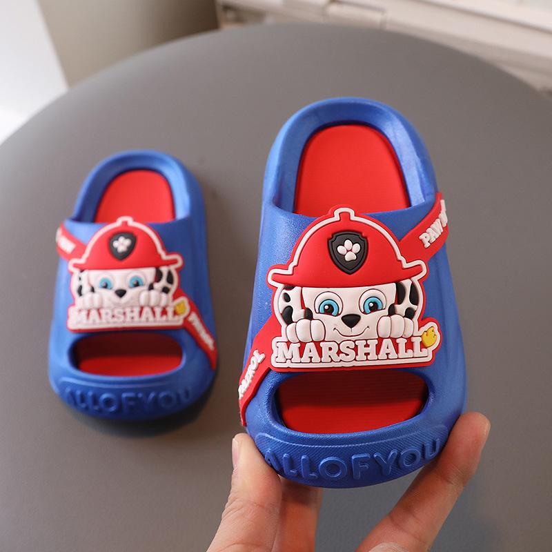 

Boys Children s Slippers Soft Bottom Non-slip Girls Indoor Household Cool Slippers Cartoon Cute Baby Boy inner length 20cm червоний