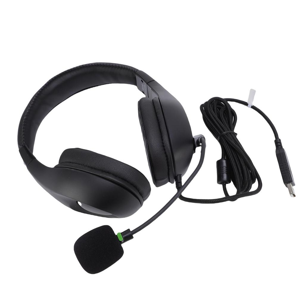 USB Headset with Mic Gooseneck Microphone Rod Noise Reduction Students Listening and Speaking Exam H
