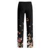 Damen Pyjamahose Nachtwäsche Lässige Hose mit Kordelzug und elastischer Taille Bequeme gerade lockere Yogahose