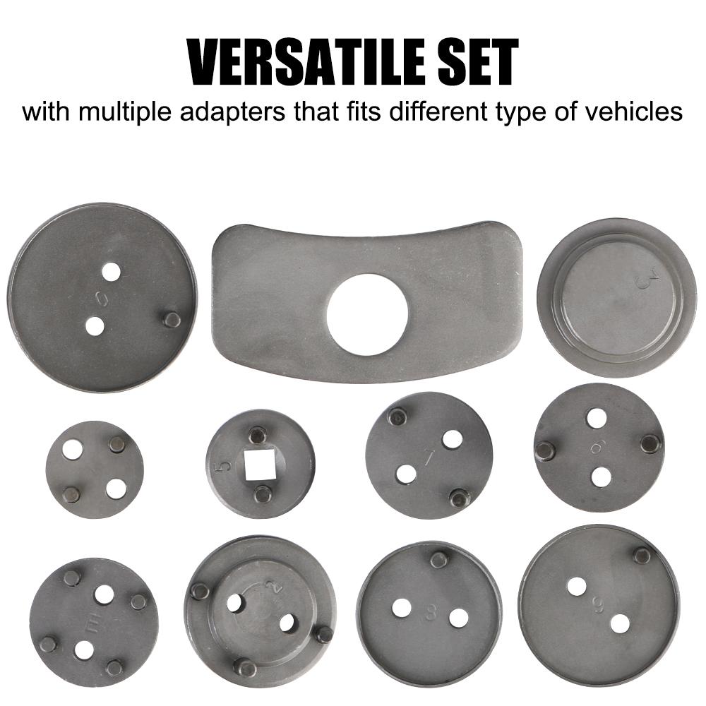 1 Set Piston Compressor Tool Kit Set Car Disc Brake Caliper 12PCS/13PCS Rewind Back Brake Durable And Reliable Convenient