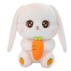 Cute Carrot Rabbit Plush Toy Little White Rabbit Doll Doll Sleeping On The Bed and Holding Pillow Birthday Gift for Women