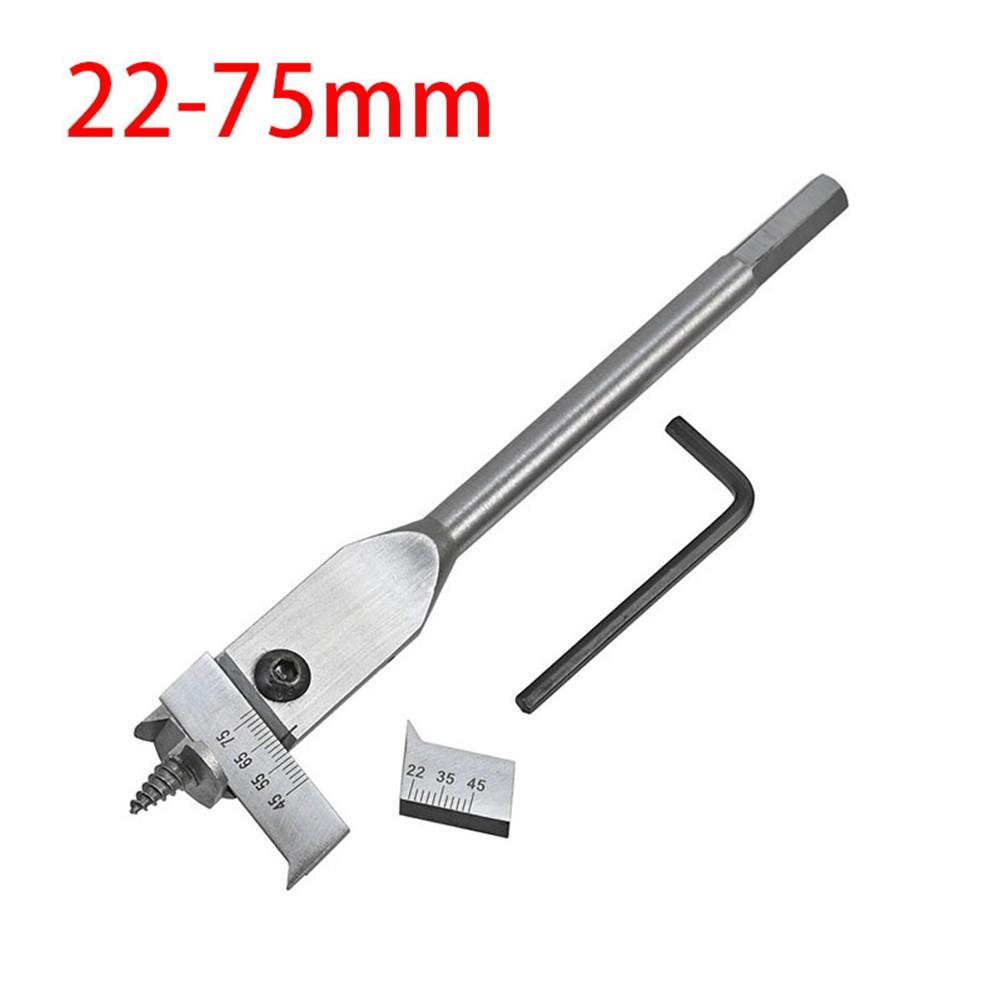 

Регулируемое перовое сверло Набор плоских сверл Сверла для деревообработки 22-75mm