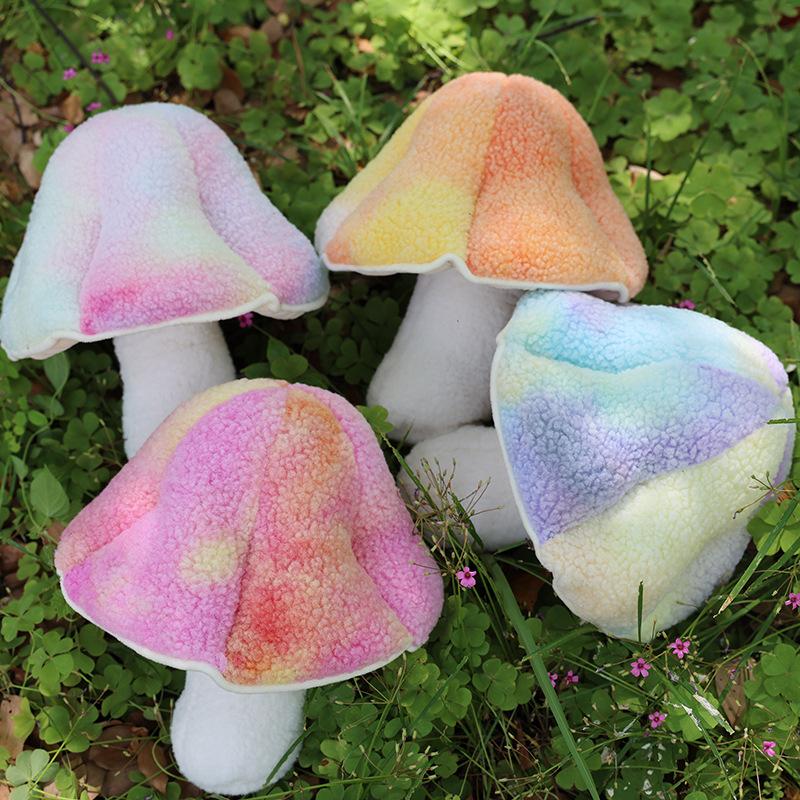 Cuscino a Forma di Testa di Fungo Ripieno Cuscino Decorativo per Divano Giocattolo Peluche Lavabile Bambola Peluche Creativa a Forma di Fungo Regalo di Alta Qualità