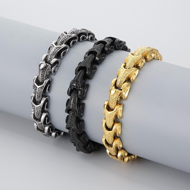 

Korean Style Trendy Dragon Bone Stainless Steel Men s Titanium Bracelet