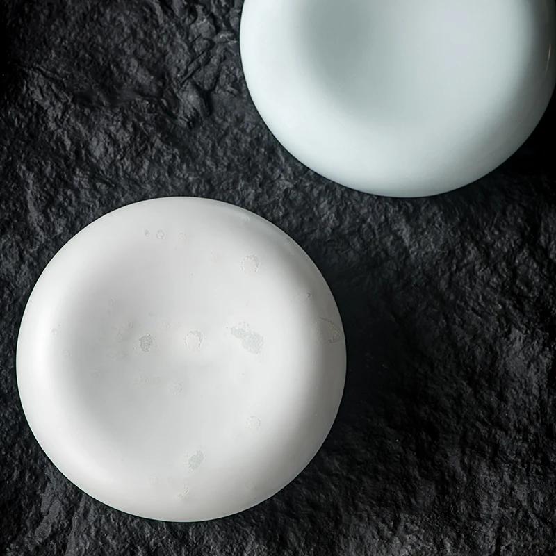 13cm Molekulární Gastronomie Stolní Nádobí Talíř na Předkrm Talíř na Sašimi Kreativní Restaurace Kruhová Izolační Keramické Dezertní Talíře