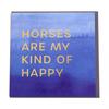 Gubblecote Horses My Kind Of Happy Foiled Greetings Card