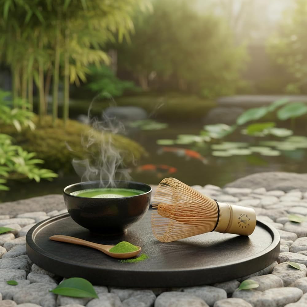 Phyxiul 100-Stand Bambusowa Łyżeczka do Herbaty, Proszek Matcha, Mieszadełko, Przybory do Ceremonii Herbacianej, Rzemiosło Tradycyjne
