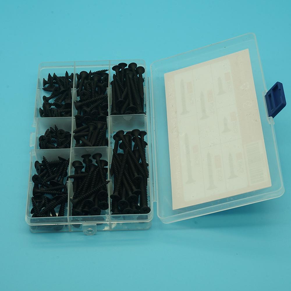 220pcs High-Strength Black Phosphated Self-Tapping Drywall Nails