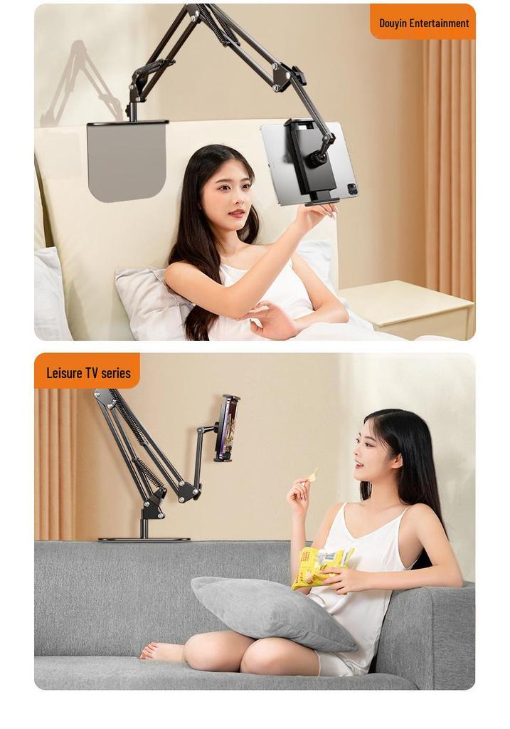 Adjustable Bedside Metal Holder for Phones and Tablets