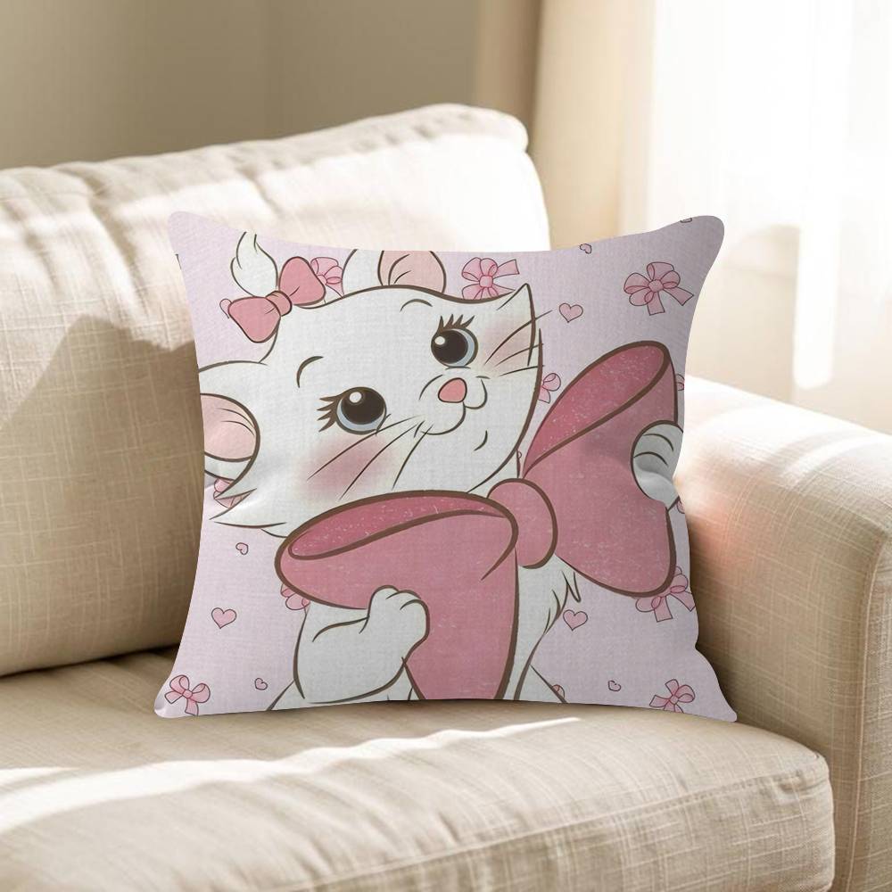 The Aristocats Pink MMarie Cat Pillowcases Home Bedding Decorative Pillow Cover Wedding Super Soft Pillow Case