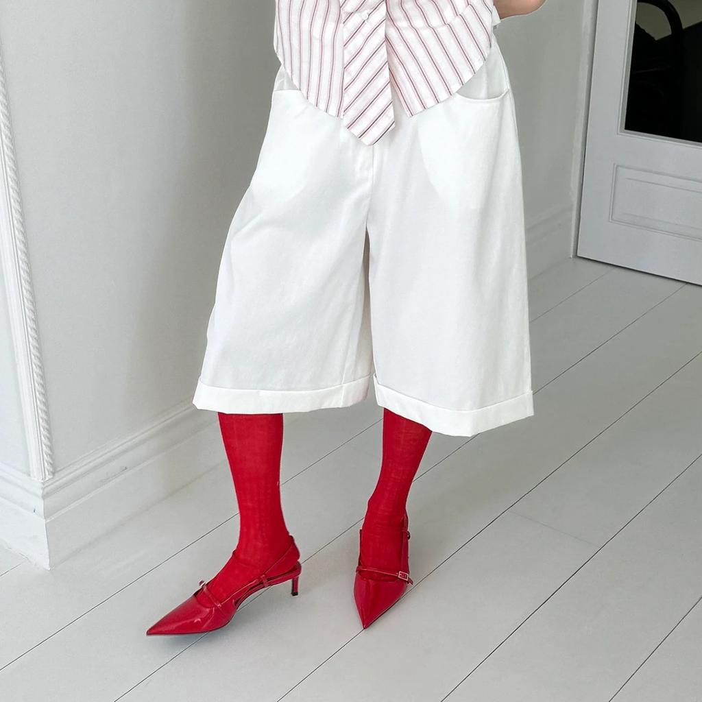 Style Fashion Pointed Heels Versatile Skinny Kitten Heel Sexy One-Word Strap Skinny Heel Sandals