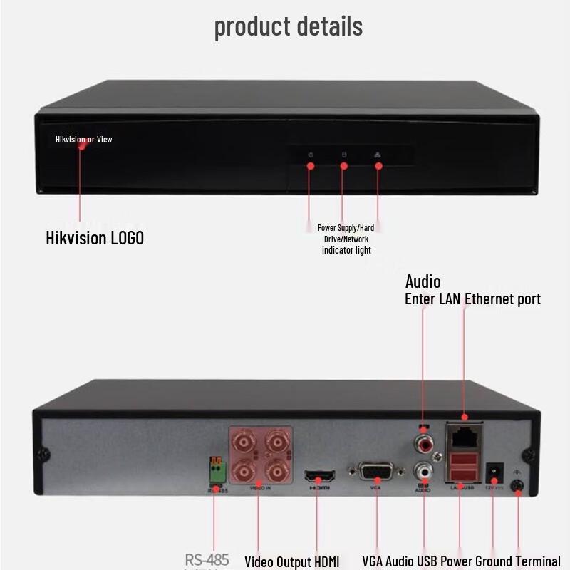 

Hikvision DS-7808HGH-K1/M 8-Channel 3-in-1 XVR Security Recorder