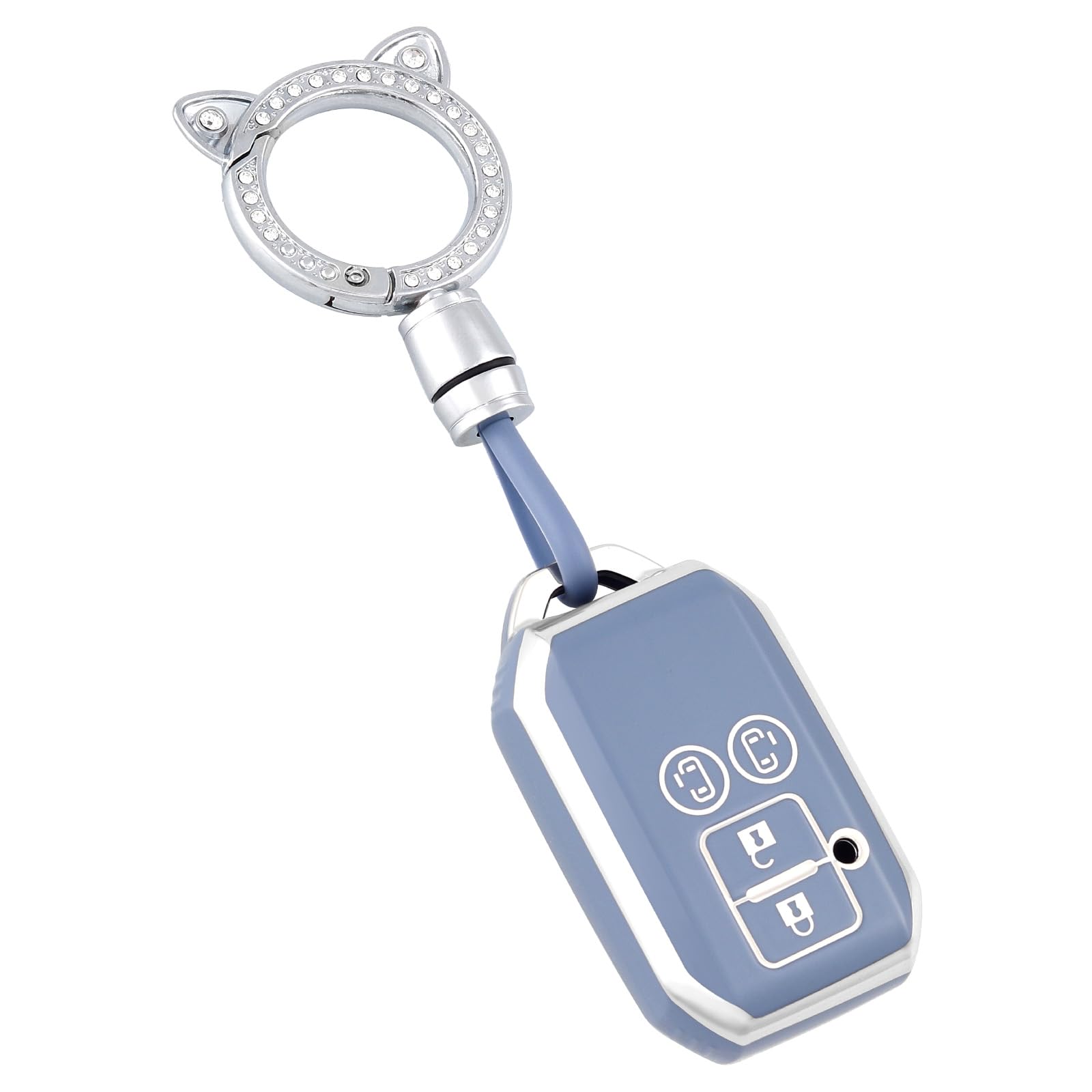 [OFF WE GO] Suzuki Key Case Compatible with Suzuki New серебряный
