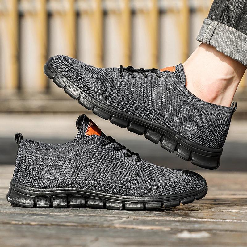 

Men Non Slip Shoes For Men Gym Training Sneakers Lightweight Breathable Comfortable Sports Shoes For Men Walking Shoes 40 чёрный