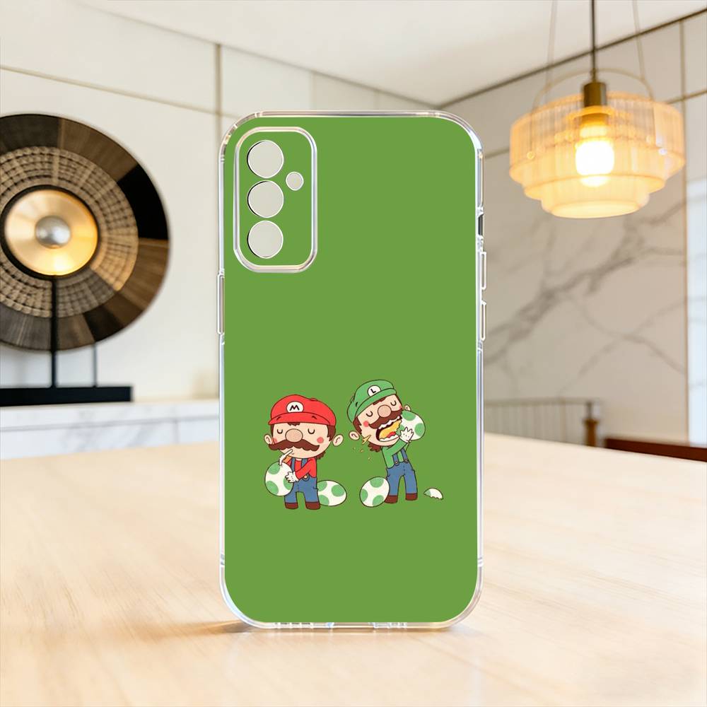 

Funny Super Z-MarioS Bros Phone Case For SamsungA10,12,20,21S,30,31,40,50,51,52,70,71 Transparent Cover Samsung a50 30s 50s