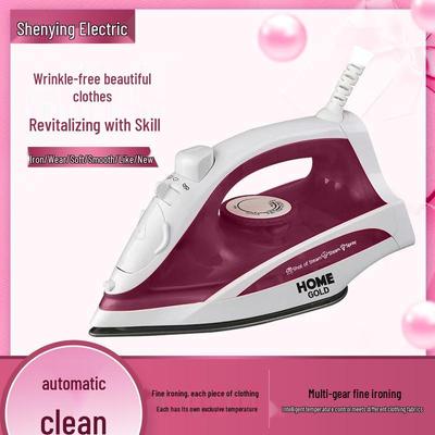 Plancha de vapor compacta de mano con suela de cerámica y depósito de agua grande.