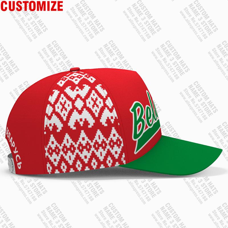 Belarus Baseball Cap Custom Made Name Number Team Logo Blr Fishing Hat By Country Travel Belarusian Nation Flag Po Headgear