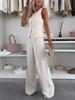 2025 Women's Elegant V-neck Vest & Long Pants Set