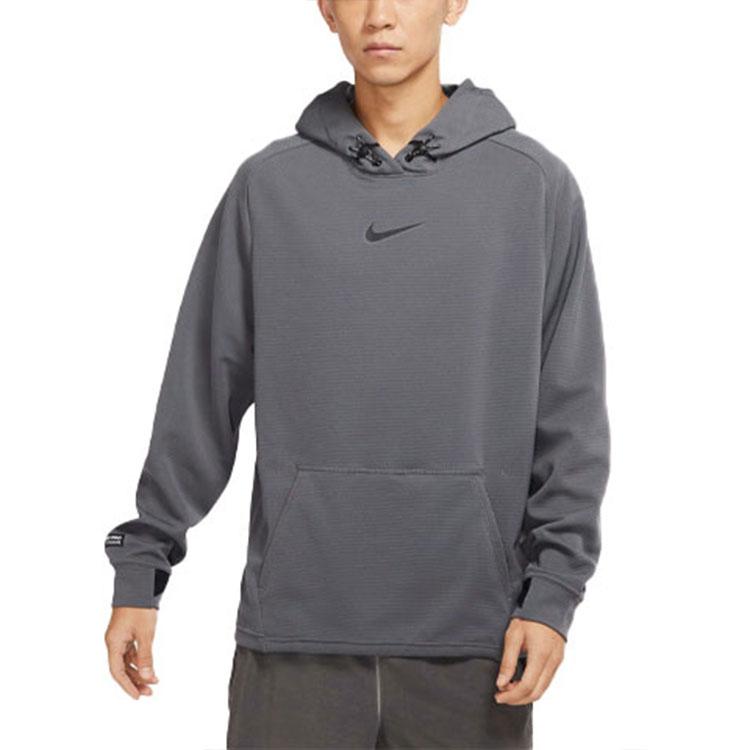 Nike Pro Knit Training Hoodie With Breathable Design Men Tops Gray DM5890-068