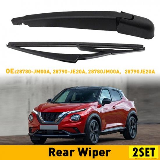 2Set Rear Windshield Arm Wiper Window w/ Blade For 28780-JM00A Nissan ROGUE 2008