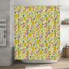 Fruit Shower Curtain Tropical Watermelon Banana Pineapple Patterned Bathroom Decor Washable Fabric Modern Style Home Decor