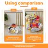 Clear Stuffed Animal Chair Cover PVC Waterproof Plush Toy Seat Cover with Zipper Large Capacity Clothes Doll Storage Organizer