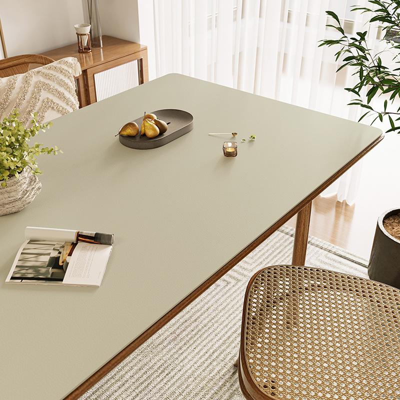 Solid Color Leather Table Mat Waterproof And Oil-Proof Leave-In Computer Table Student Study Desk Protective Mat Coffee Table Mat Dining Table Cloth
