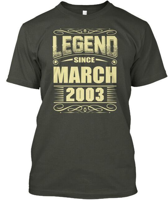 Legend Since March 2003 Perfect Gift Shi T-Shirt Made in the USA Size S to 5XL S